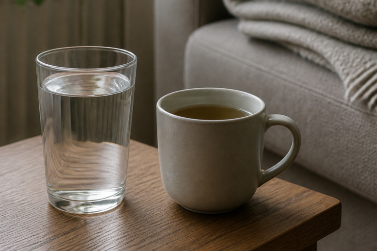 Herxheimer-Reaktion: Wasserglas, Tee und Decke – sich schonen