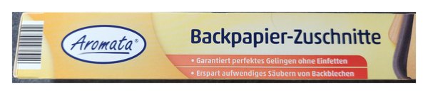Aromata Backpapier-Zuschnitte von Lidl, Packung