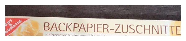 Gut & Günstig Backpapier-Zuschnitte von Edeka, Packung