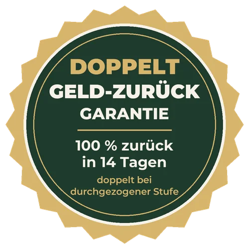 Doppelt-Geld-zurück-Garantie